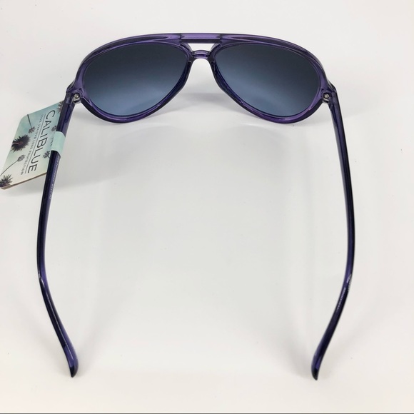 Cali Blue | Accessories | Cali Blue Black Purple Sleek Aviator ...